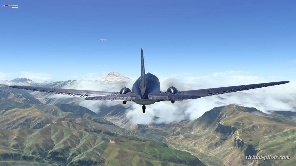 полет строем на C-47 X-Plane
